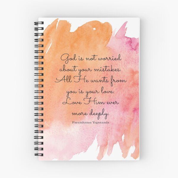 Item preview, God is not worried about your mistakes. All He wants from you is your love. Paramhansa Yogananda designed and sold by StudioCitrine.