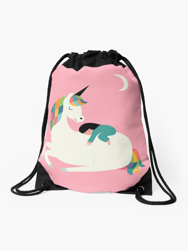 To be a unicorn Duffle Bag by Andy Westface