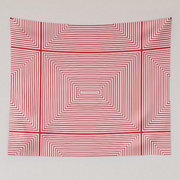 Item preview, Red white Rect designed and sold by Ovahill.