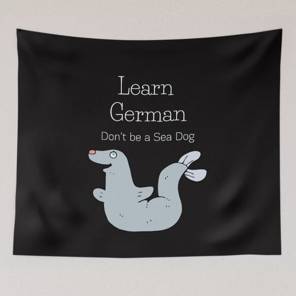 Item preview, Learn German Funny Sea Dog Seal Seehund  designed and sold by Time4German.