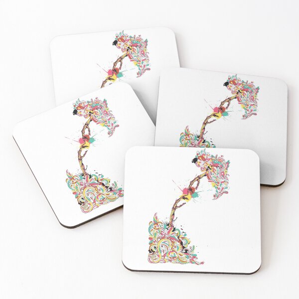 Item preview, Colorful Flowers And Two Skeletal Hands designed and sold by TinoThreads.