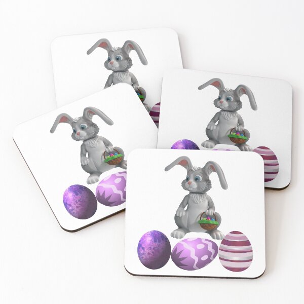 Easter Bunny Coasters (Set of 4)