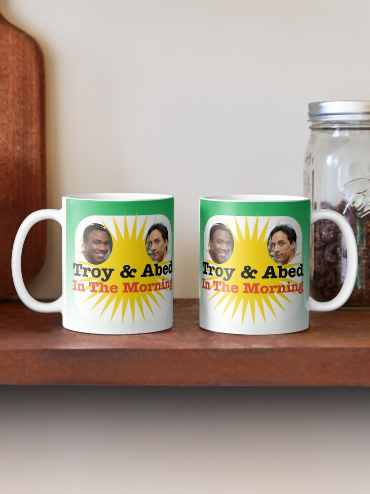 Thumbnail 2 of 6, Coffee Mug, Troy and Abed in the Morning designed and sold by Retro-Freak.