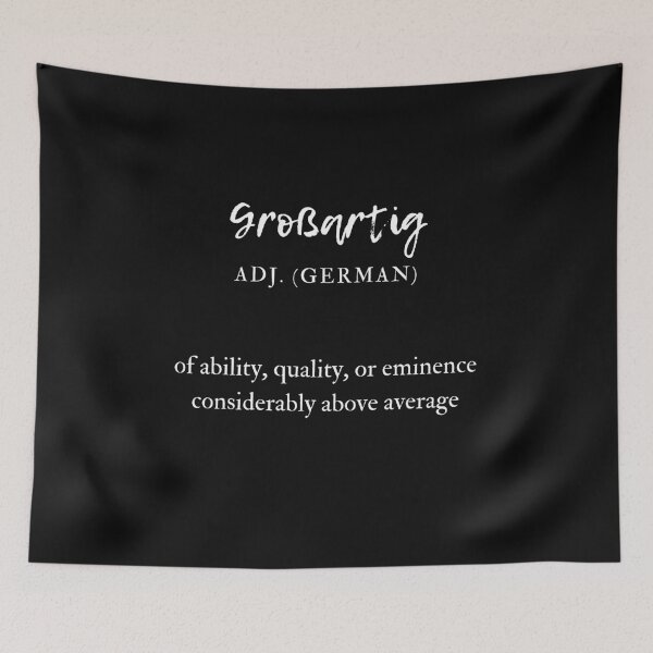 Item preview, Großartig Great German Deutsch Adjective Definition designed and sold by Time4German.