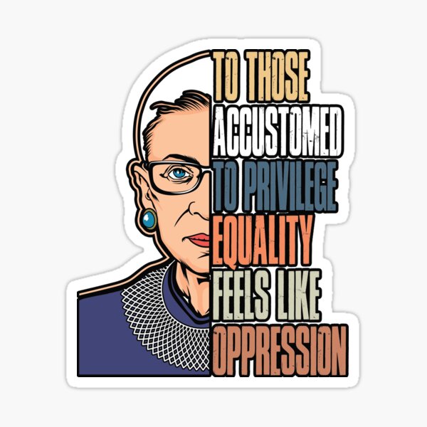Item preview, Ruth Bader Ginsburg Notorious RBG Political Equality Womens print designed and sold by TrustedNomads.