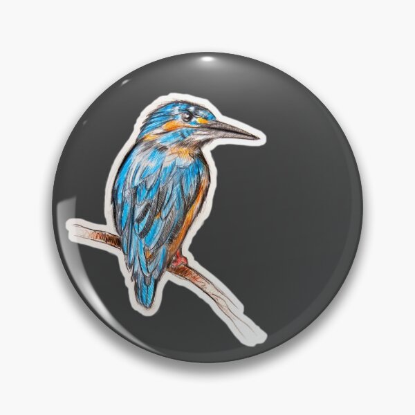 Item preview, Kingfisher Sticker cut out pencil colour fabercastell designed and sold by rohanch24.