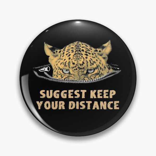 Item preview, Angry Leopard Keep Your Distance Social Distancing designed and sold by Scotch Macaskill.