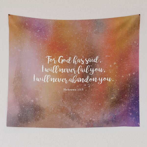 Item preview, For God has said, I will never fail you.  Hebrews 13:5 designed and sold by StudioCitrine.
