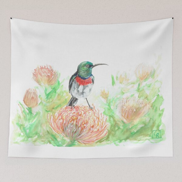 Item preview, Hummingbird on pincushion. designed and sold by CRkuns.