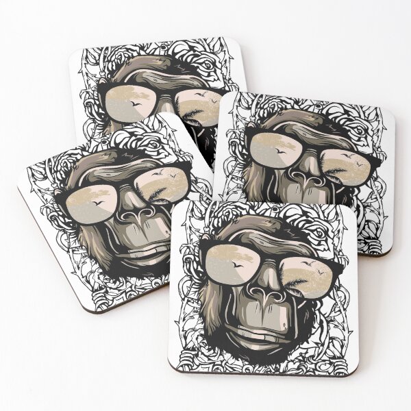 Item preview,  Monkey with sunglasses  designed and sold by TinoThreads.