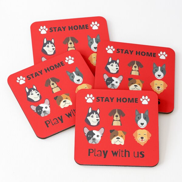 Item preview, stay home play with us dog lovers designed and sold by Combistudios.