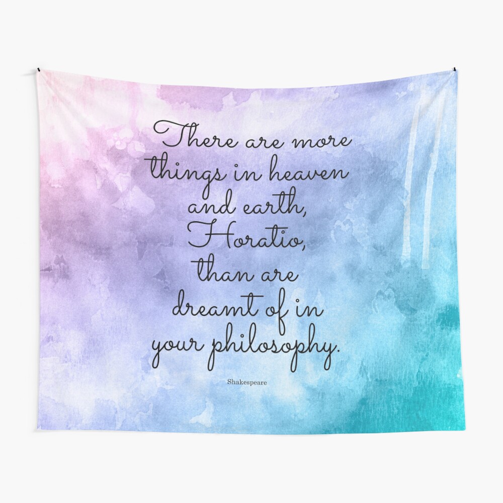 Impression Sur Toile Il Y A Plus De Choses Dans Le Ciel Et La Terre Horatio Que Ce Que Votre Philosophie Vous Fait Rever Citation De Shakespeare Par Studiocitrine Redbubble