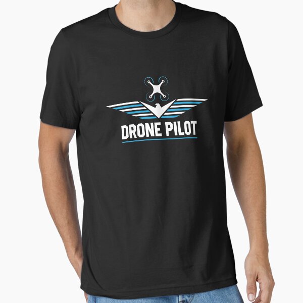 Item preview, Drone - blue white logo drone pilot designed and sold by Mohja-Design.