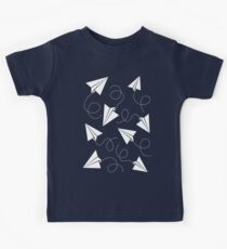 Paper Plane Pattern Kids Tee