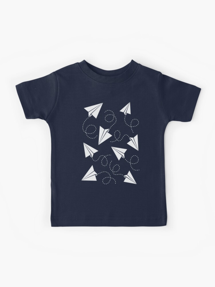 Kids T-Shirt, Paper Plane Pattern designed and sold by c0y0te7