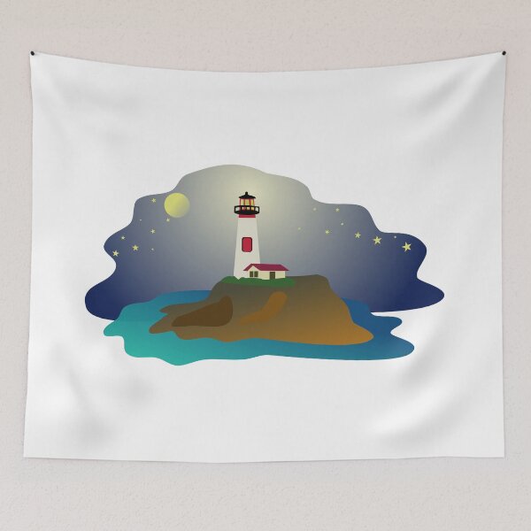 Item preview, Lighthouse by night designed and sold by Logan81.