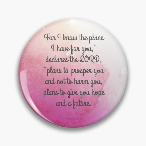 Item preview, Jeremiah 29:11, Inspiring Bible Quote designed and sold by StudioCitrine.