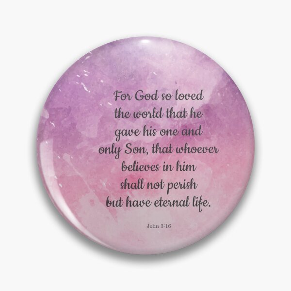 Item preview, John 3:16, For God So Loved the World Bible Quote designed and sold by StudioCitrine.