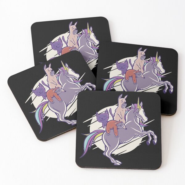 Item preview, Animals ride unicorn designed and sold by Dibbelchen.