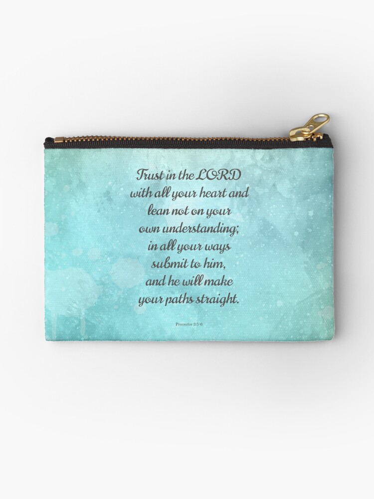 Bible Verse Zipper Pouches for Sale