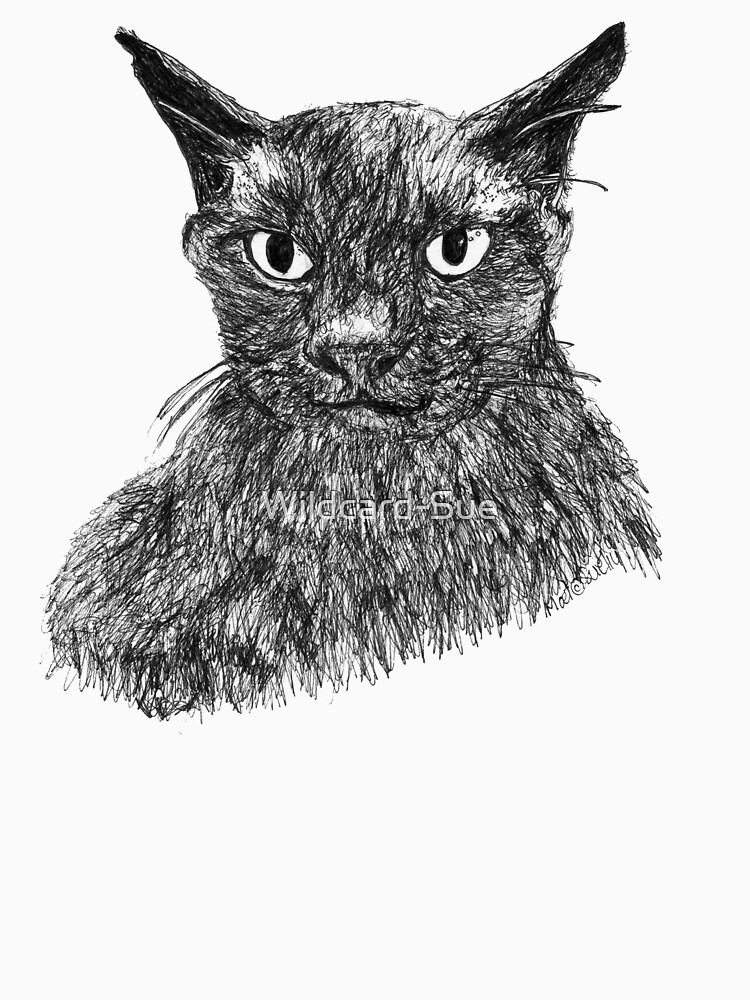 Thumbnail 7 of 7, Classic T-Shirt, Moet the Brown Burmese designed and sold by Wildcard-Sue.