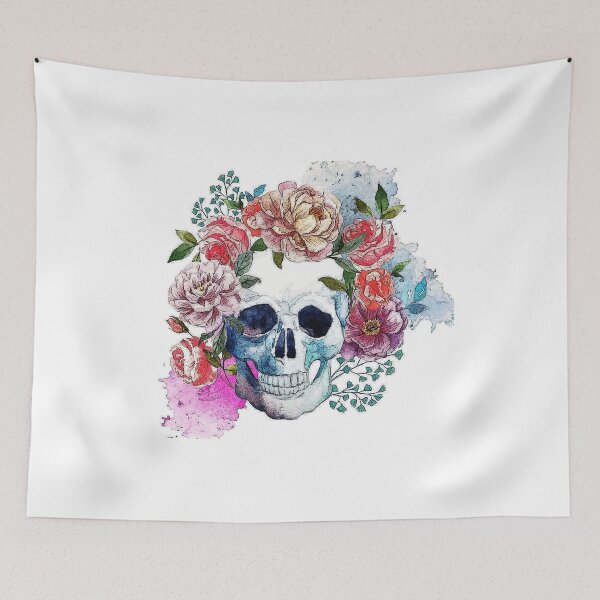 Item preview, skull roses paint designed and sold by blackscarpo.