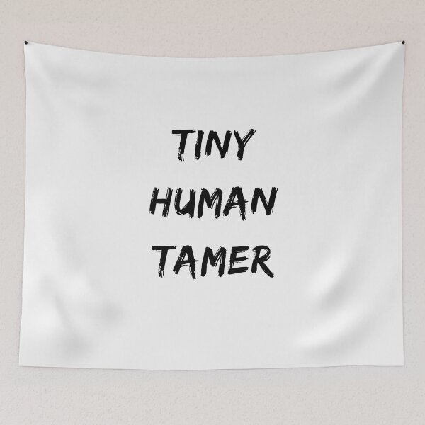 Item preview, Tiny Human Tamer Slim Fit T-Shirt designed and sold by Oussamamehenni.