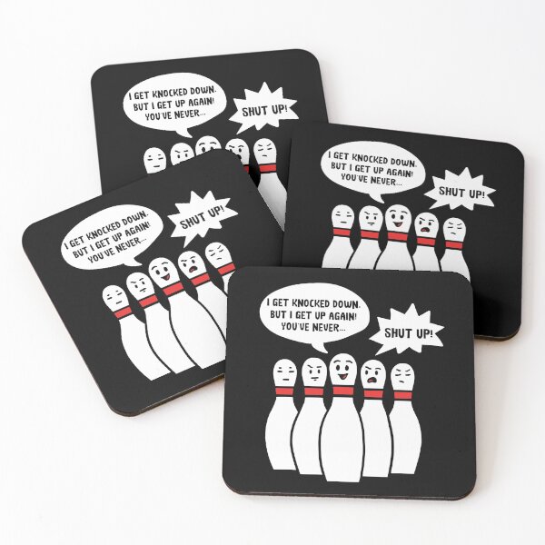 Item preview, Bowling Pin - I Get Knocked Down - Bowler Gift designed and sold by Sandra78.