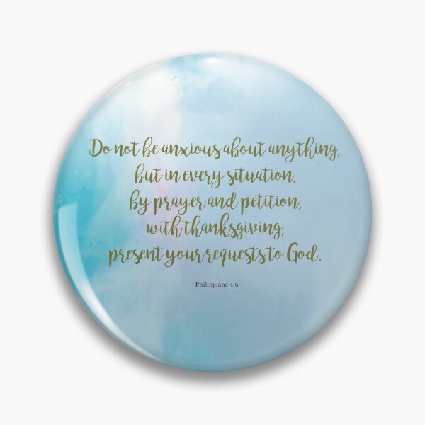 Item preview, Philippians 4:6 Scripture Quote designed and sold by StudioCitrine.