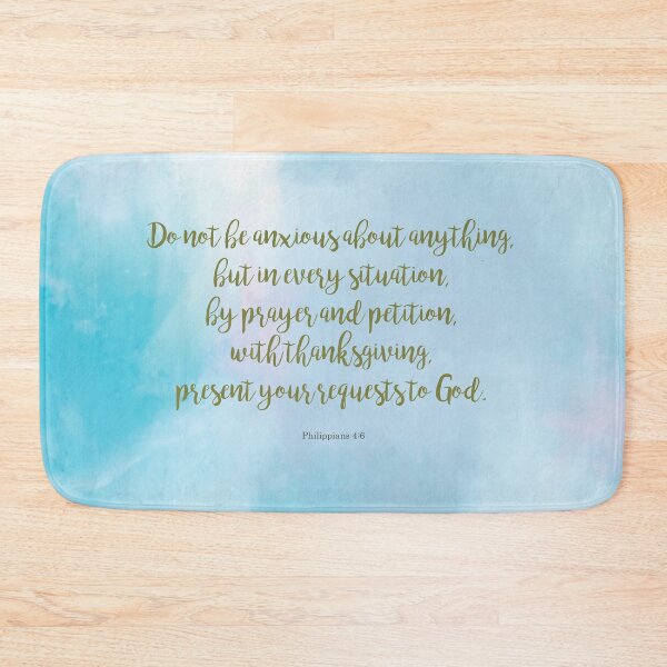Item preview, Philippians 4:6 Scripture Quote designed and sold by StudioCitrine.