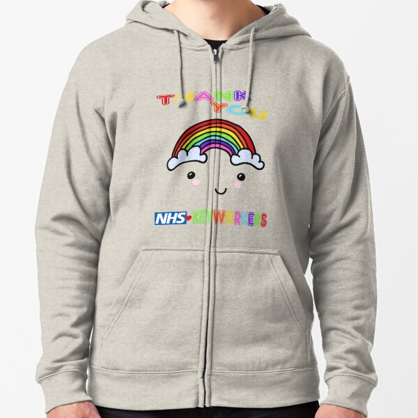 Nhs rainbow best sale zip hoodie