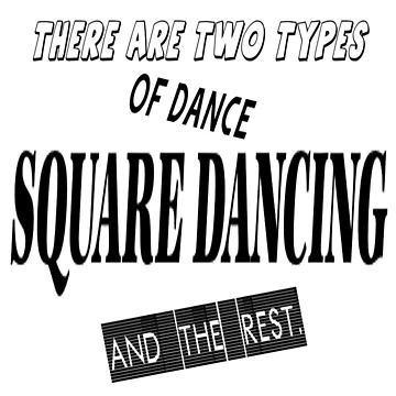 Artwork thumbnail, Two Types by Square Dancing Gifts & Merchandise