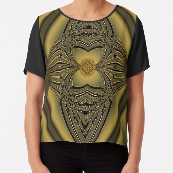 Golden Rose Chiffon Top
