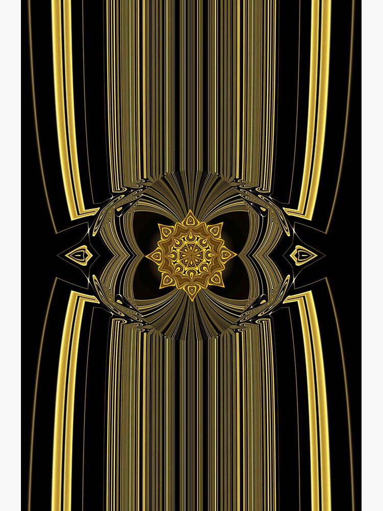 Thumbnail 3 of 3, Sticker, Golden Infinity designed and sold by vkdezine.