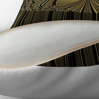 Alternate view of Golden Floral Throw Pillow