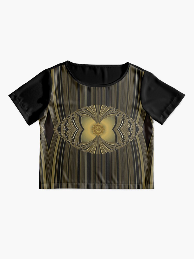 Alternate view of Golden Floral Chiffon Top