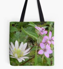 Windflower and Pin Clover Tote Bag