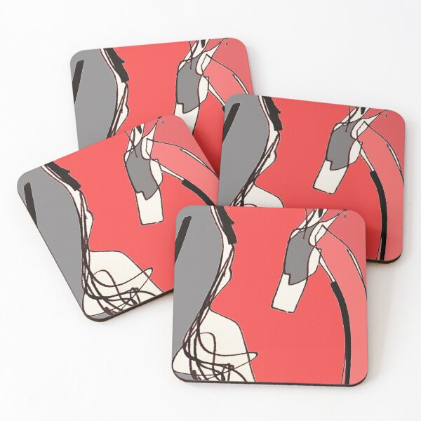 Item preview, Vibrant Red Line Abstract designed and sold by isobelcough.