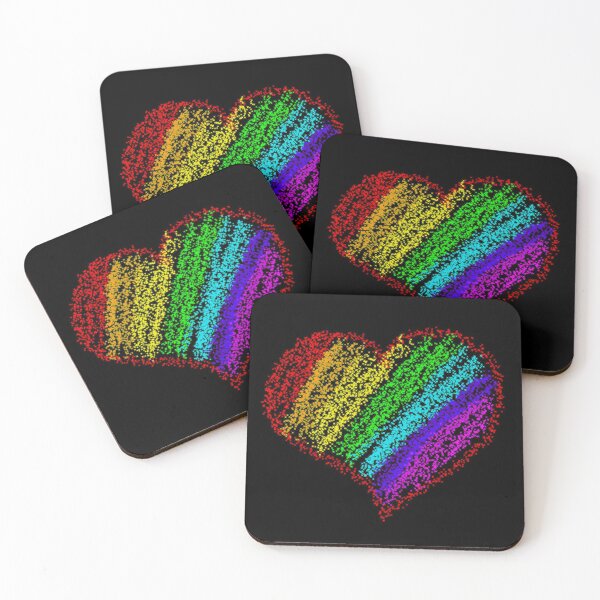 Item preview, Rainbow airbrush heart  designed and sold by Melanie Jeyakkumar.