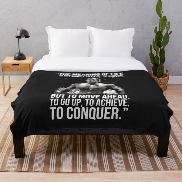 The meaning of life - Arnold Schwarzenegger (HD) Throw Blanket