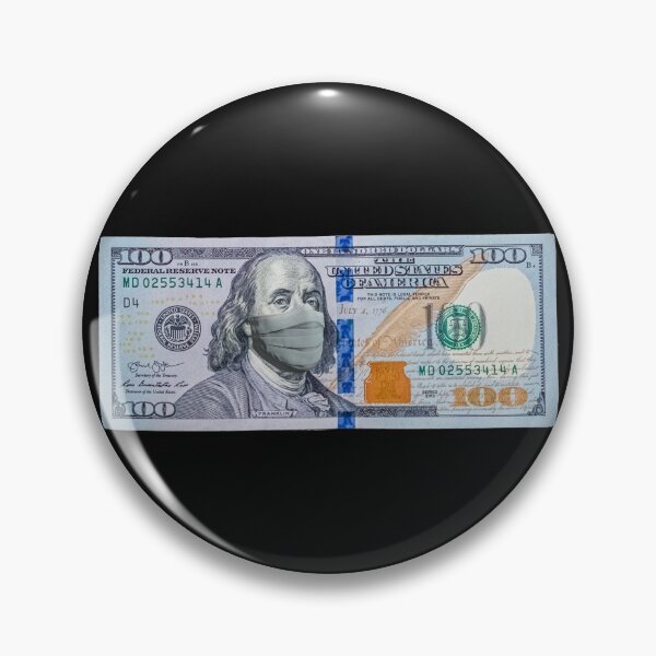 Item preview, Benjamin In a Face Mask Corona Virus 100 Dollars designed and sold by IntegrityDesign.