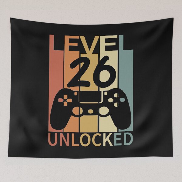 Item preview, Level 26 Unlocked Funny retro gaming designed and sold by nassertim.