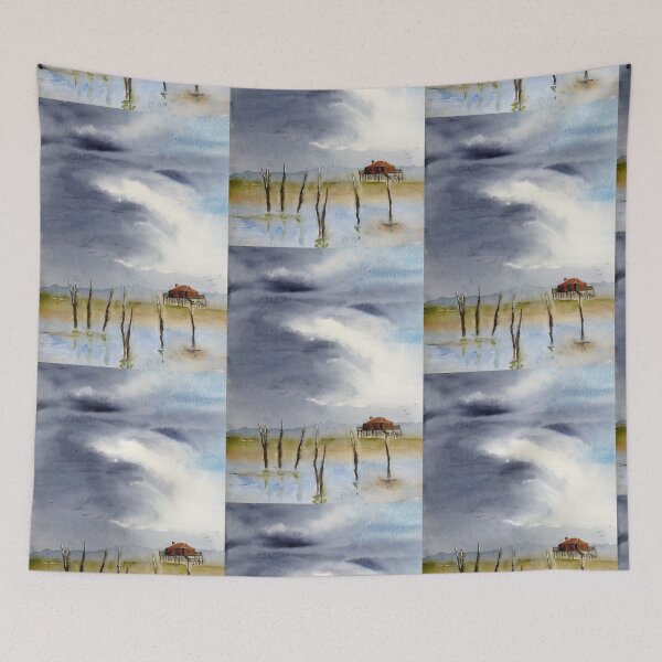 Item preview, tchanquée hut - Arcachon Bay designed and sold by joelle Guillaume.