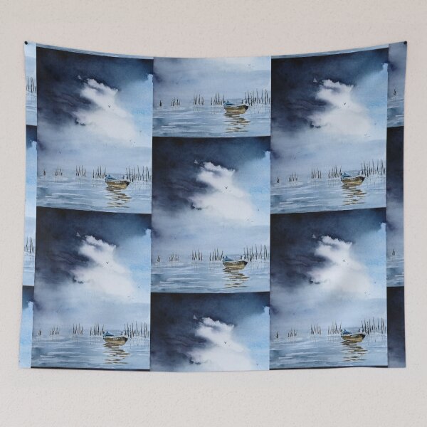 Item preview, Arcachon Basin - Marine Watercolor designed and sold by joelle Guillaume.