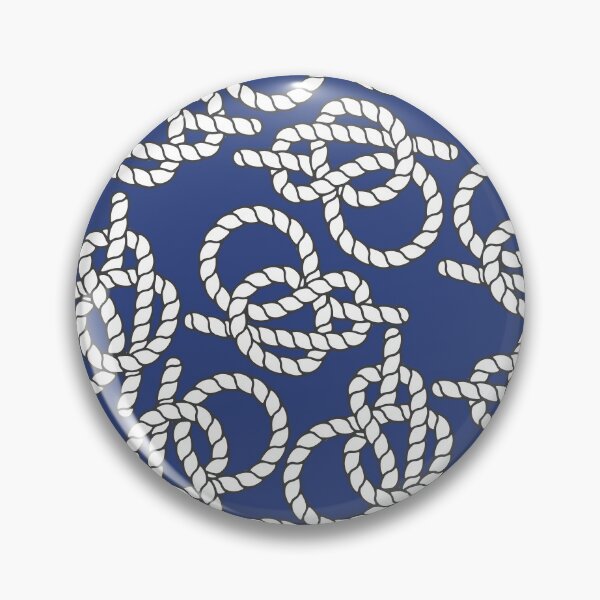 Item preview, Blue Nautical Knots Print designed and sold by kapotka.