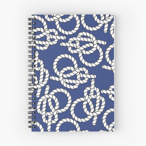 Item preview, Blue Nautical Knots Print designed and sold by kapotka.