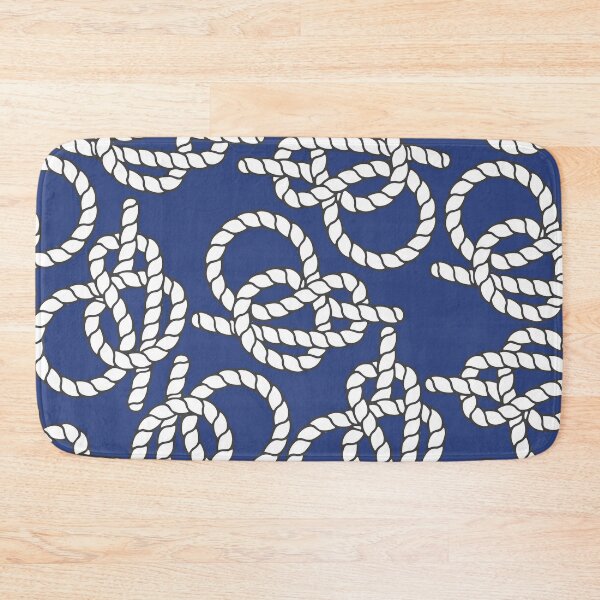 Item preview, Blue Nautical Knots Print designed and sold by kapotka.