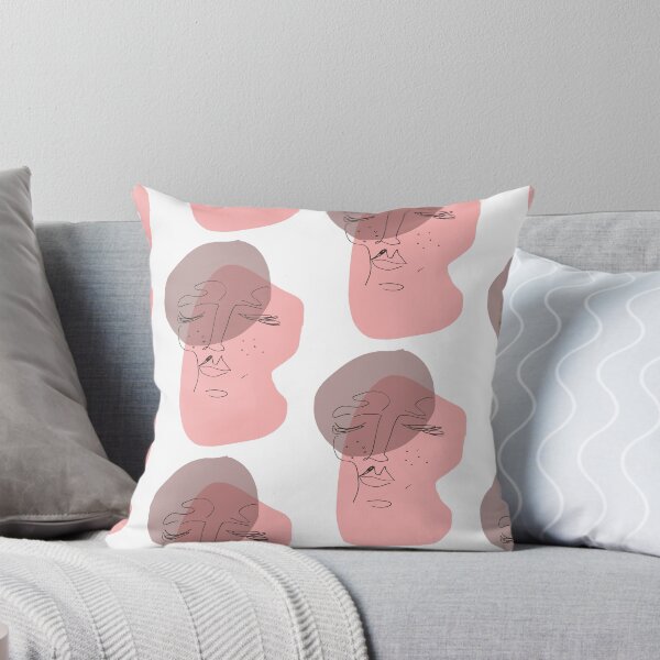 Item preview, Abstract Face Pink Blobs designed and sold by isobelcough.