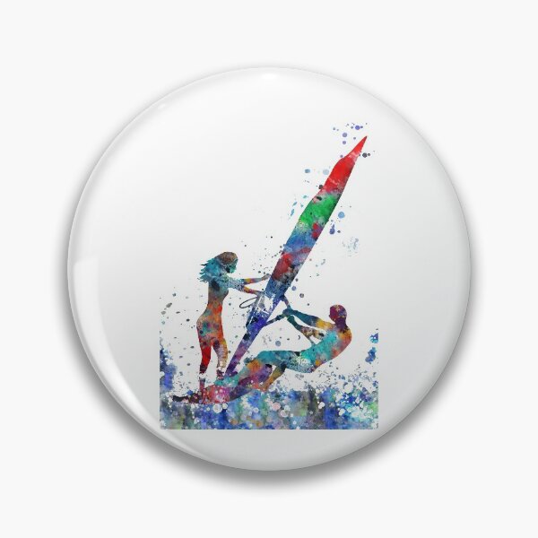 Item preview, Windsurfer, windsurfing couple designed and sold by Rosaliartbook.