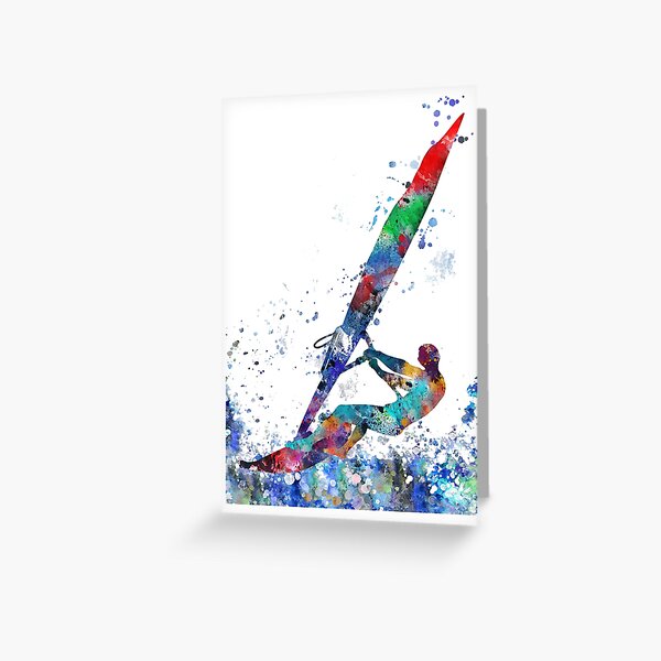 Item preview, Windsurfer, windsurfing man designed and sold by Rosaliartbook.